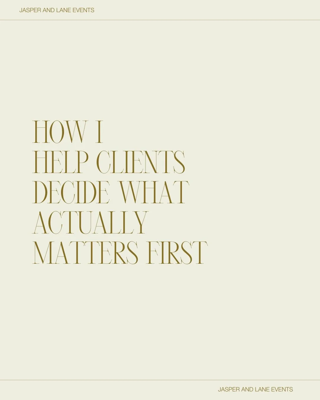 Most overwhelm doesn&rsquo;t come from having too many options.
 It comes from not knowing which decisions matter now &mdash; and which can wait.

A core part of my work is helping clients understand sequence.
 What needs attention early. What can be