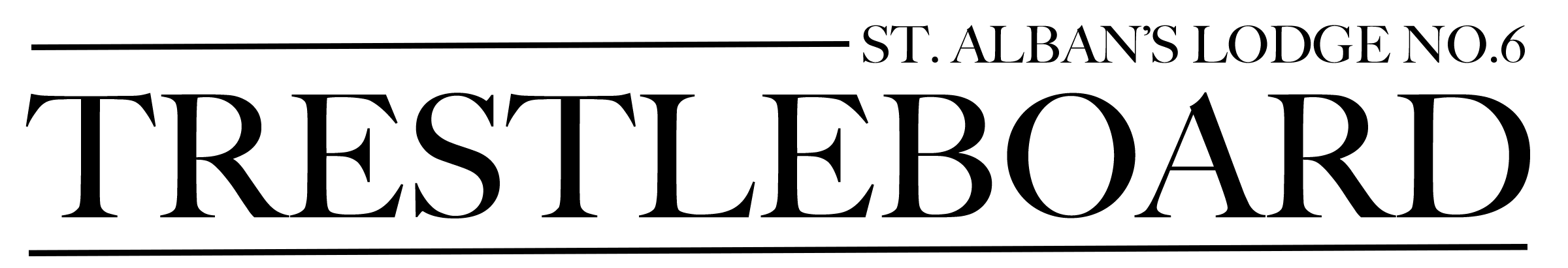 Header Image: St. Alban's Lodge No. 6 Trestleboard