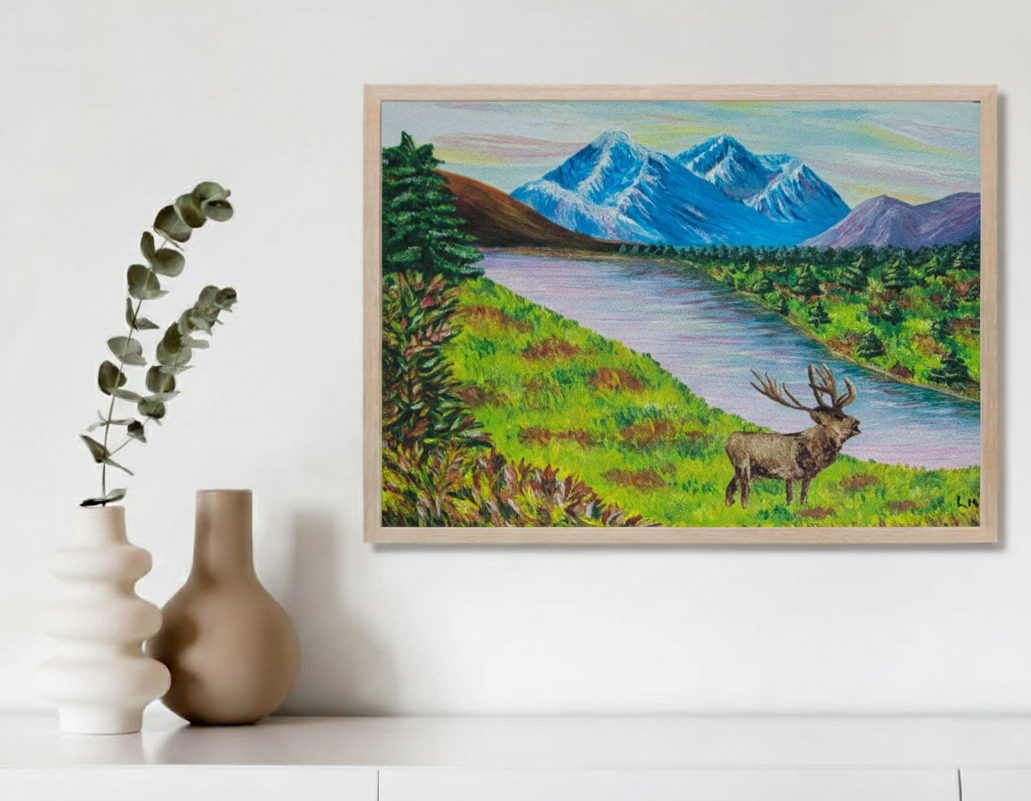 L'élan montagneux - Imprimé