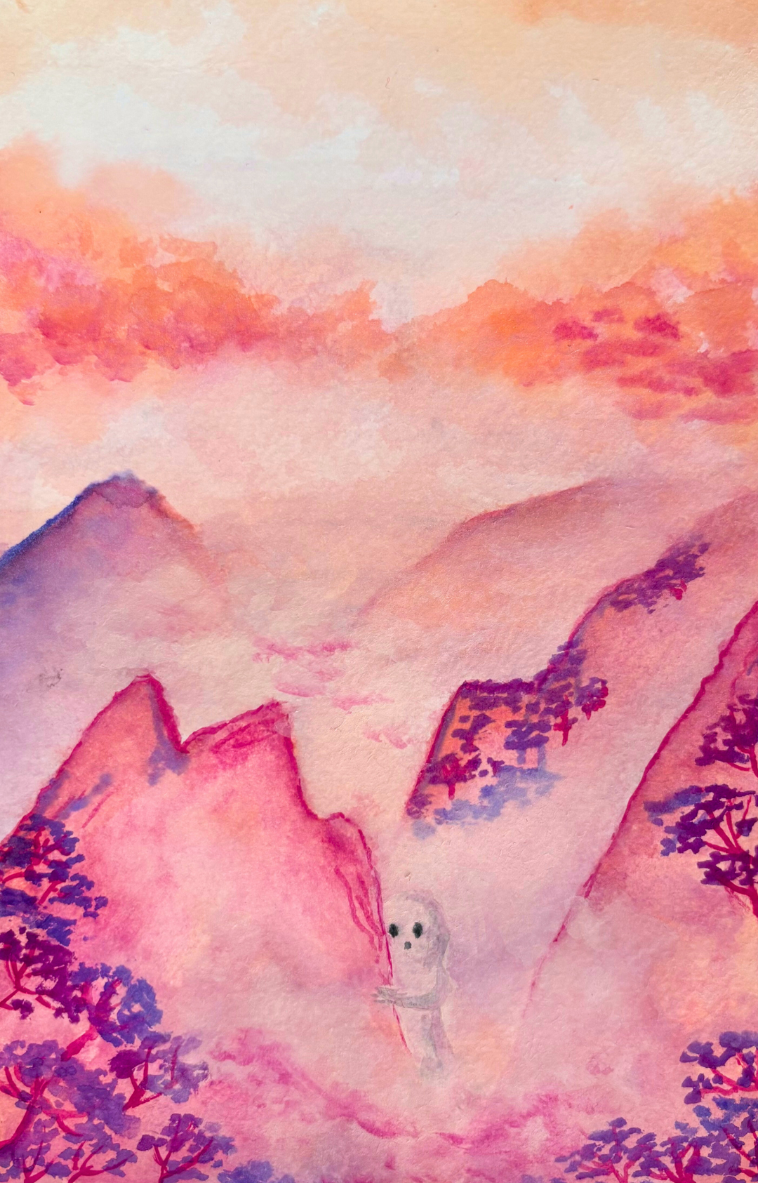 Un regard - Aquarelle sur papier