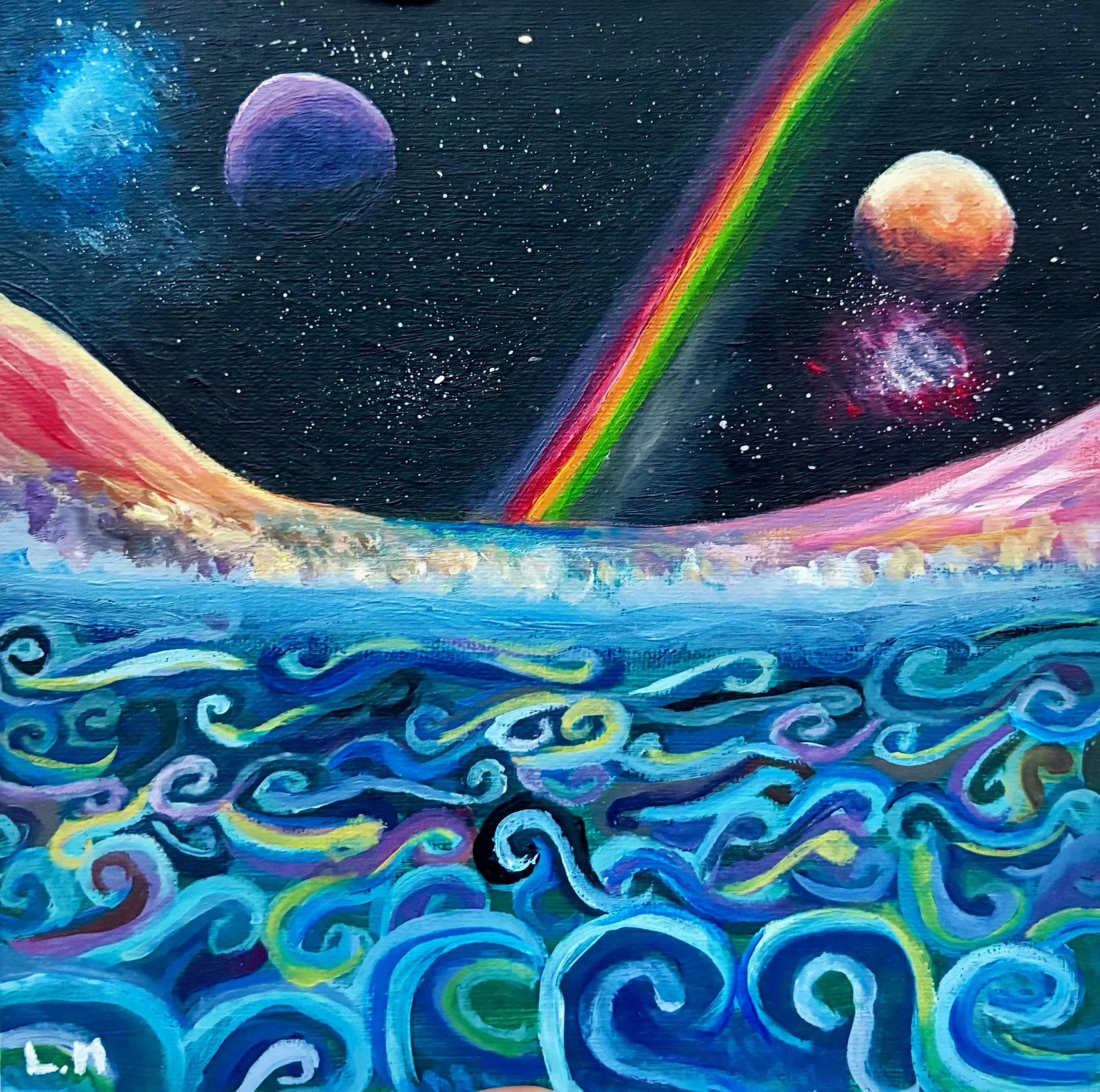 Psyché astrale - Acrylique sur toile
