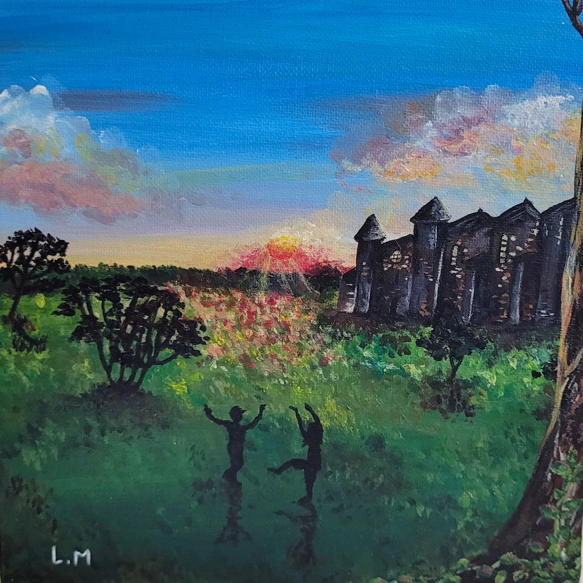 Souvenir de l'Abbaye - Acrylique sur toile