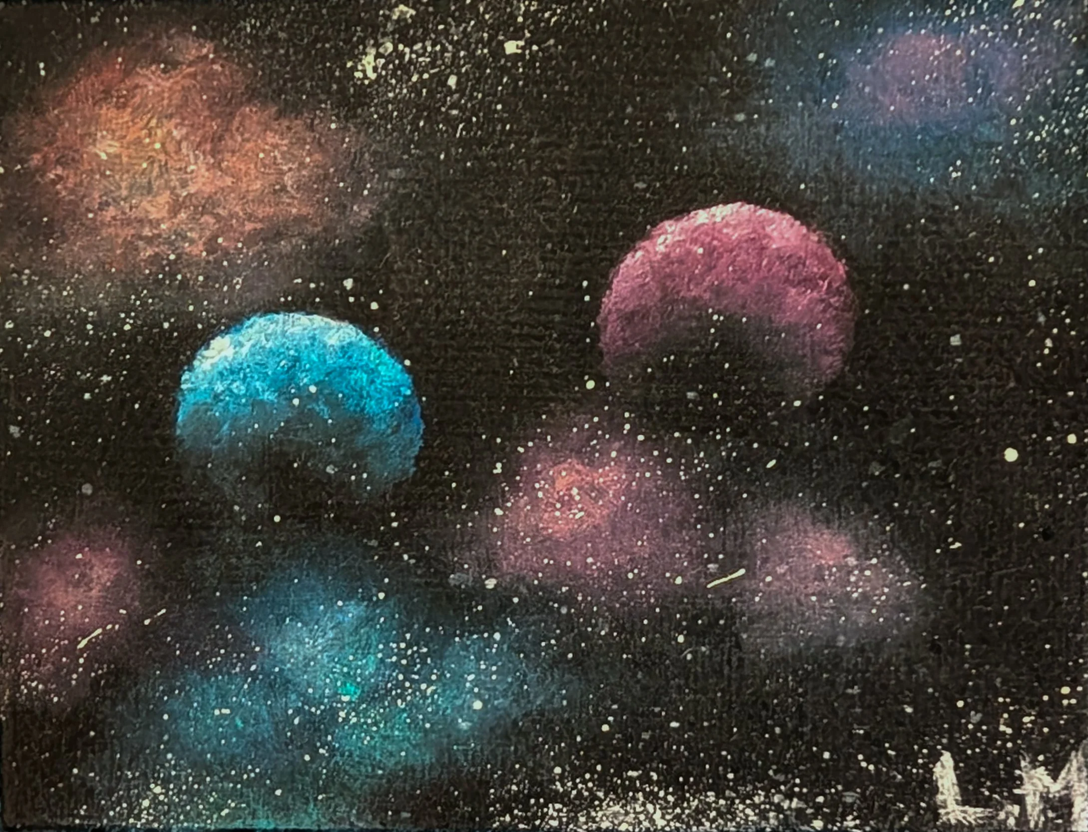 Céleste - Acrylique sur toile (miniature)
