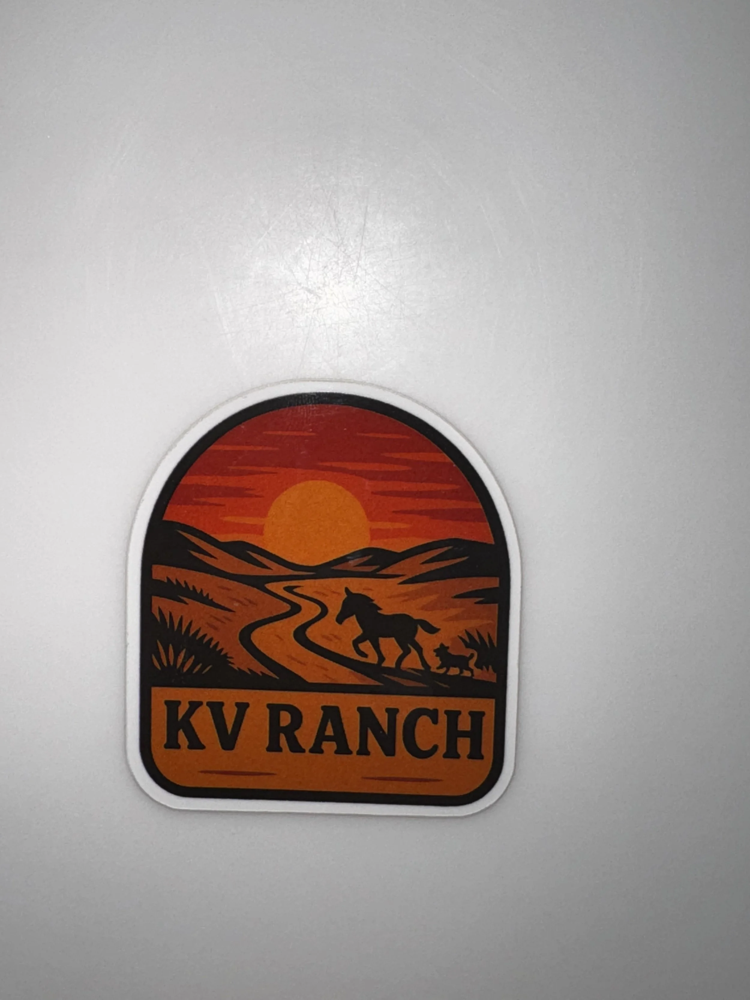 KV Ranch Logo Sticker
