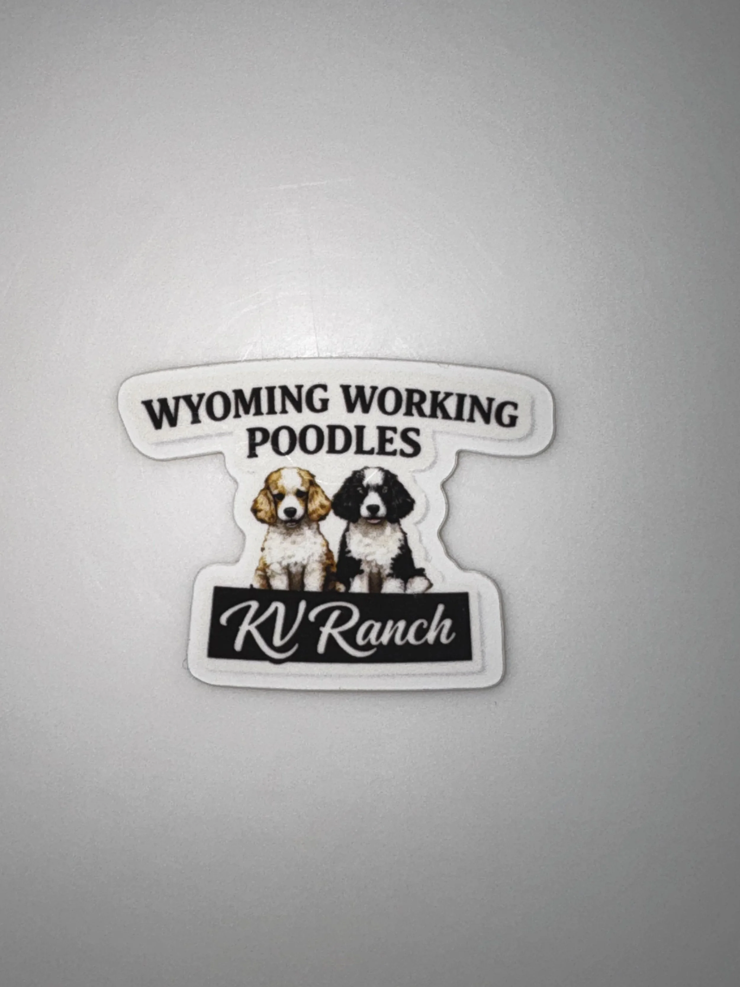 Wyoming Working Poodles Stickers