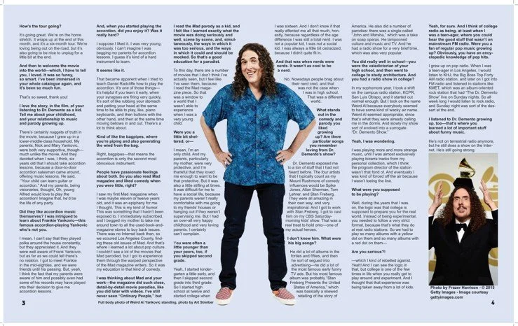 Weird Al Magazine Spread