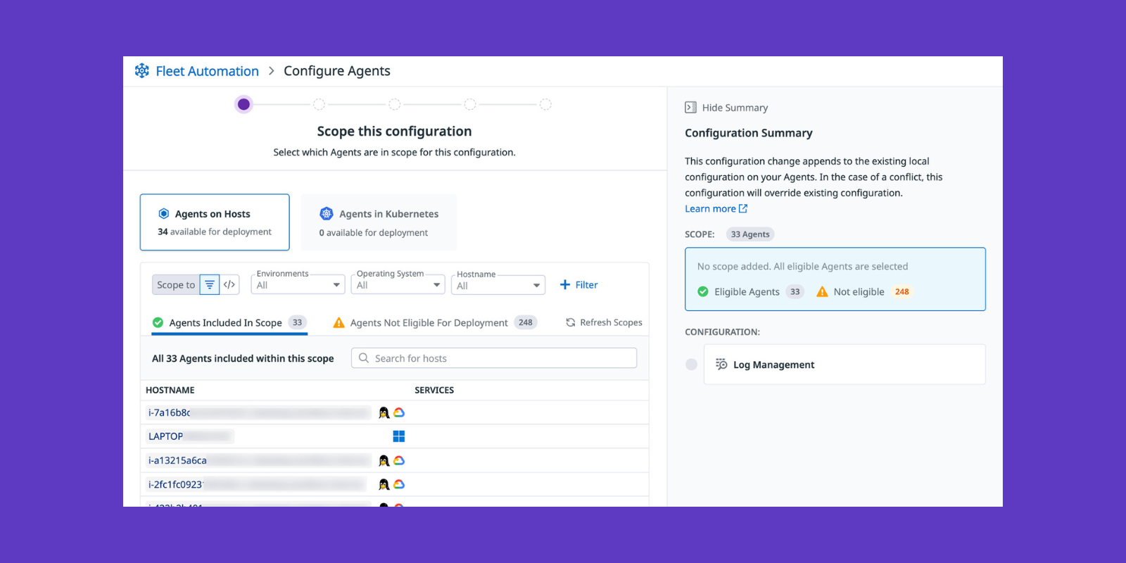 Keeping Datadog Agent Configuration Consistent with Fleet Automation