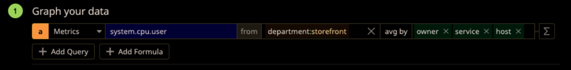 screenshot of graph your data