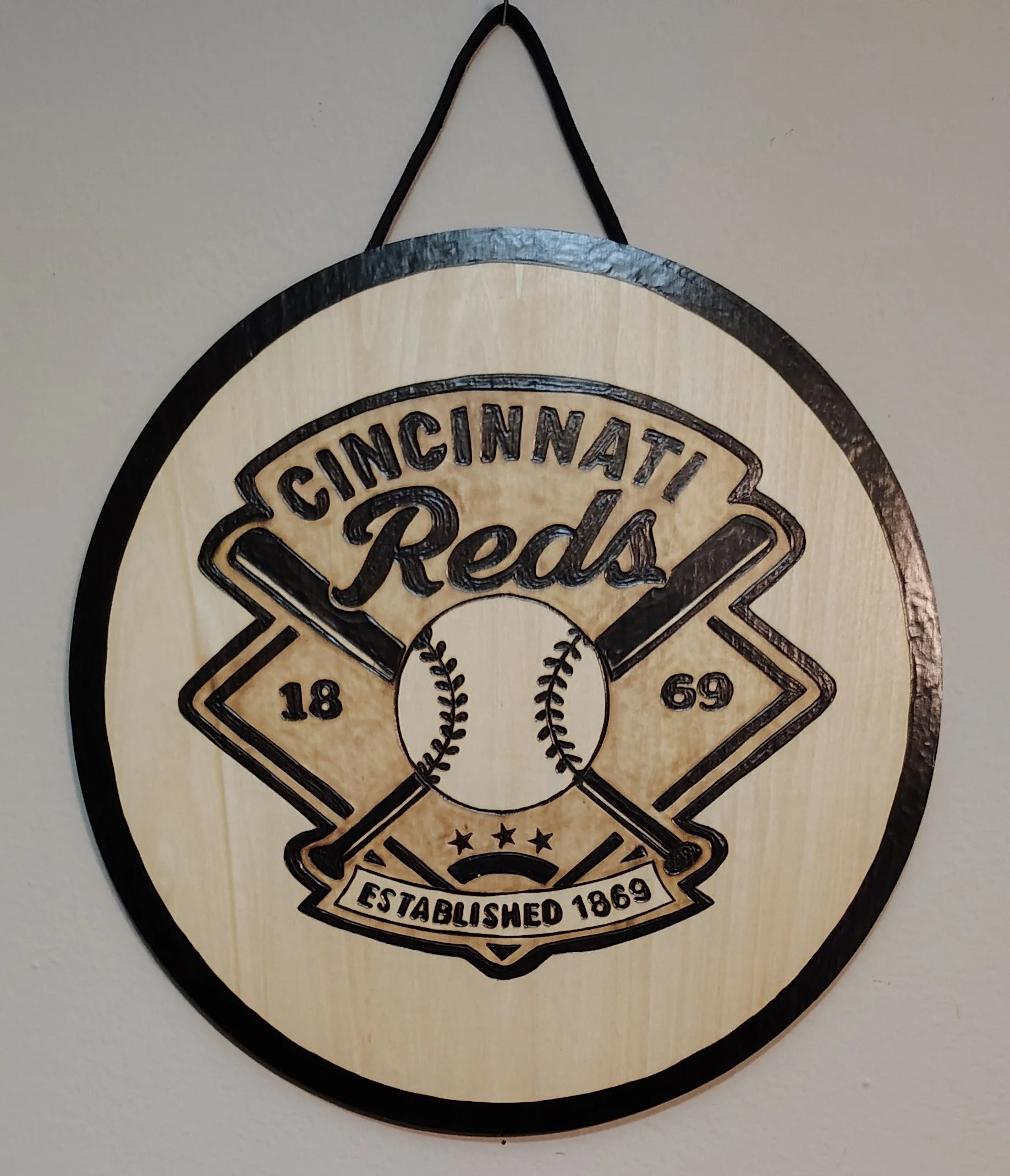 Vintage Cincinnati Reds Baseball Field Sign