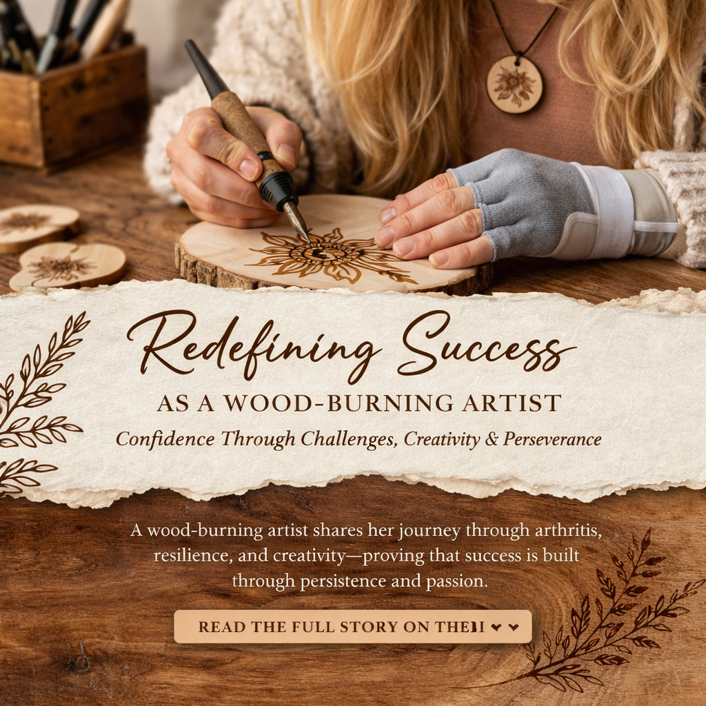 Redefining success as a wood-burning artist |Confidence through challenges
