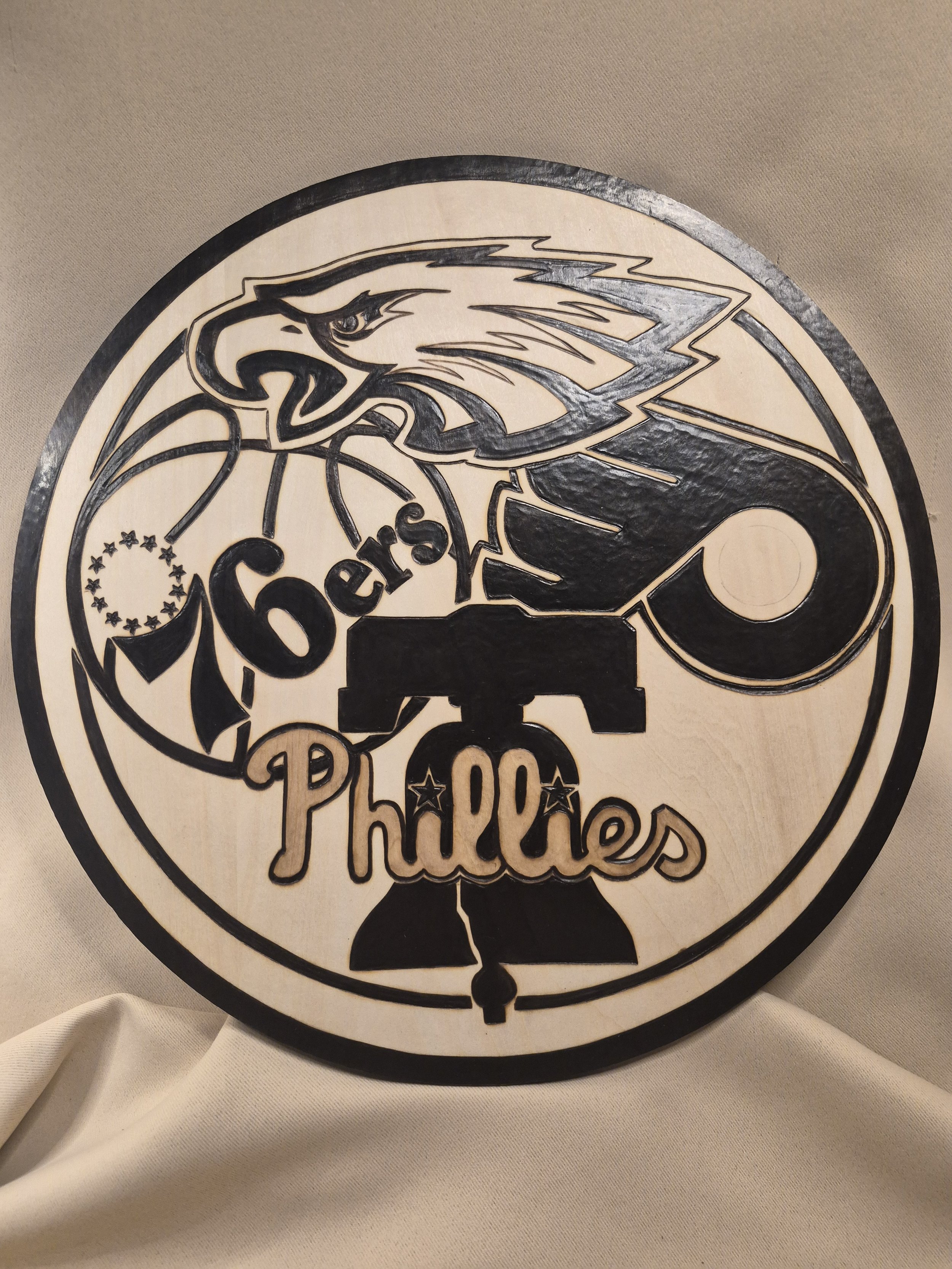 Custom Philadelphia Sports Themed Plaque