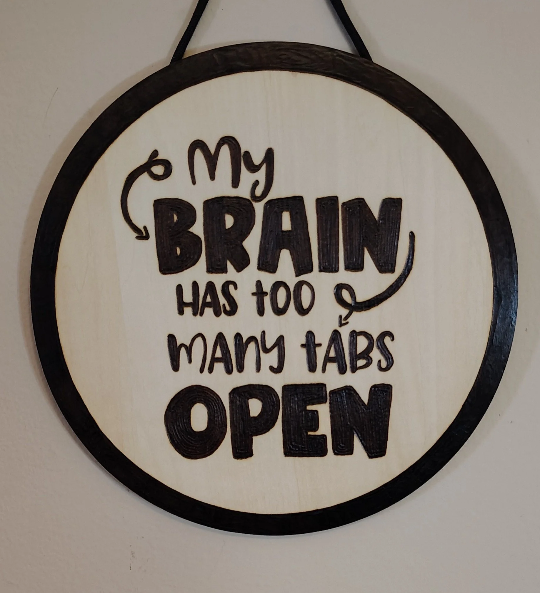My brain has too many tabs open Wall art
