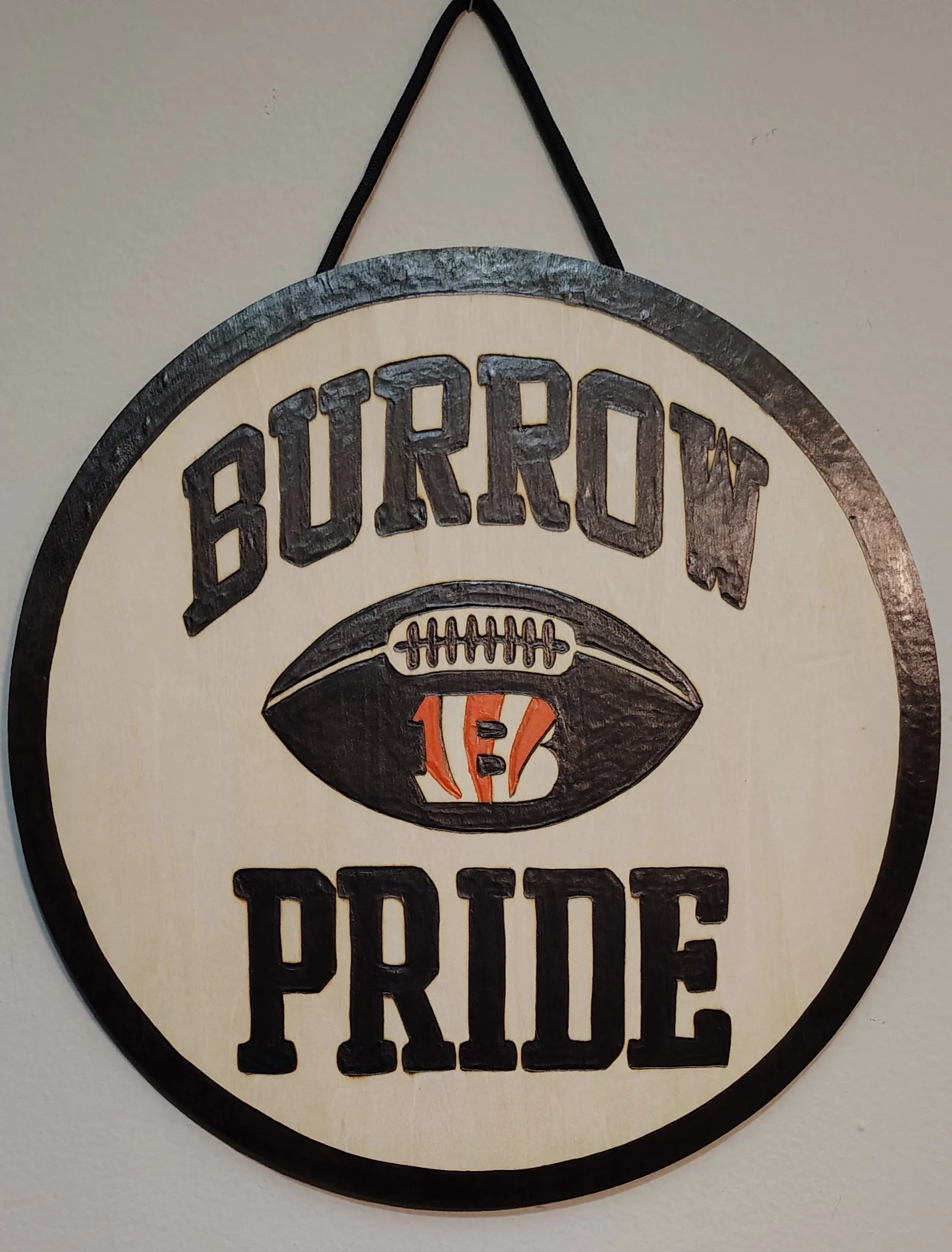 Joe Burrow Cincinnati Bengals Fan Pride Sign