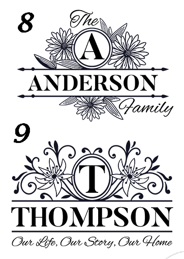 Customized Family Monogram 1