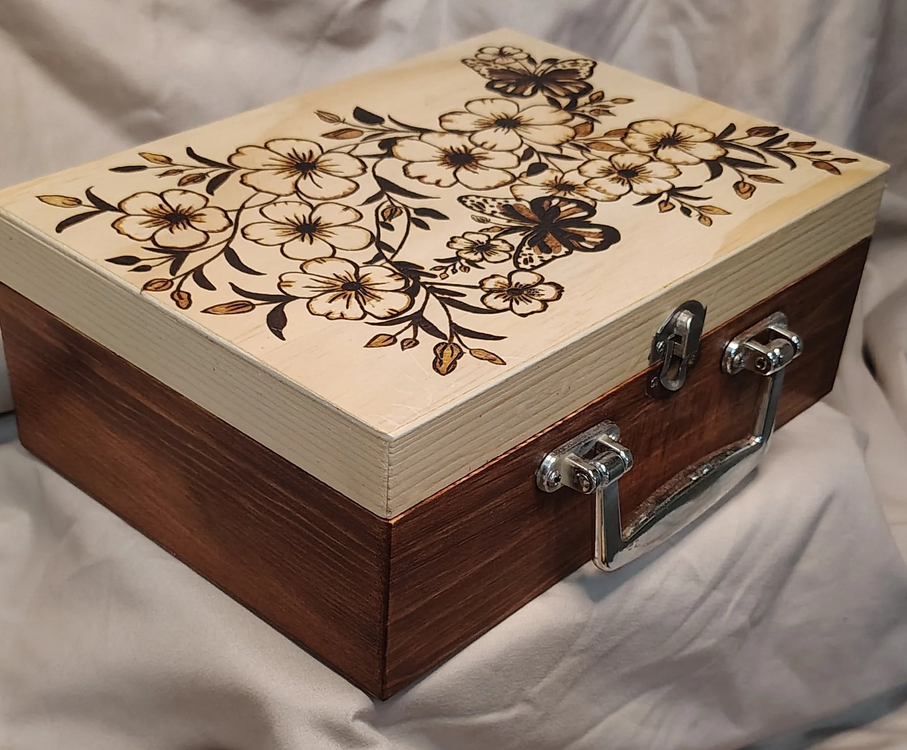 Custom Floral Jewelry Box