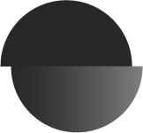 Aseri's logo in black: a cirlce that's offset through its equator.