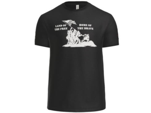 Iwo Jima Land of the Free Home of the Brave T-Shirt