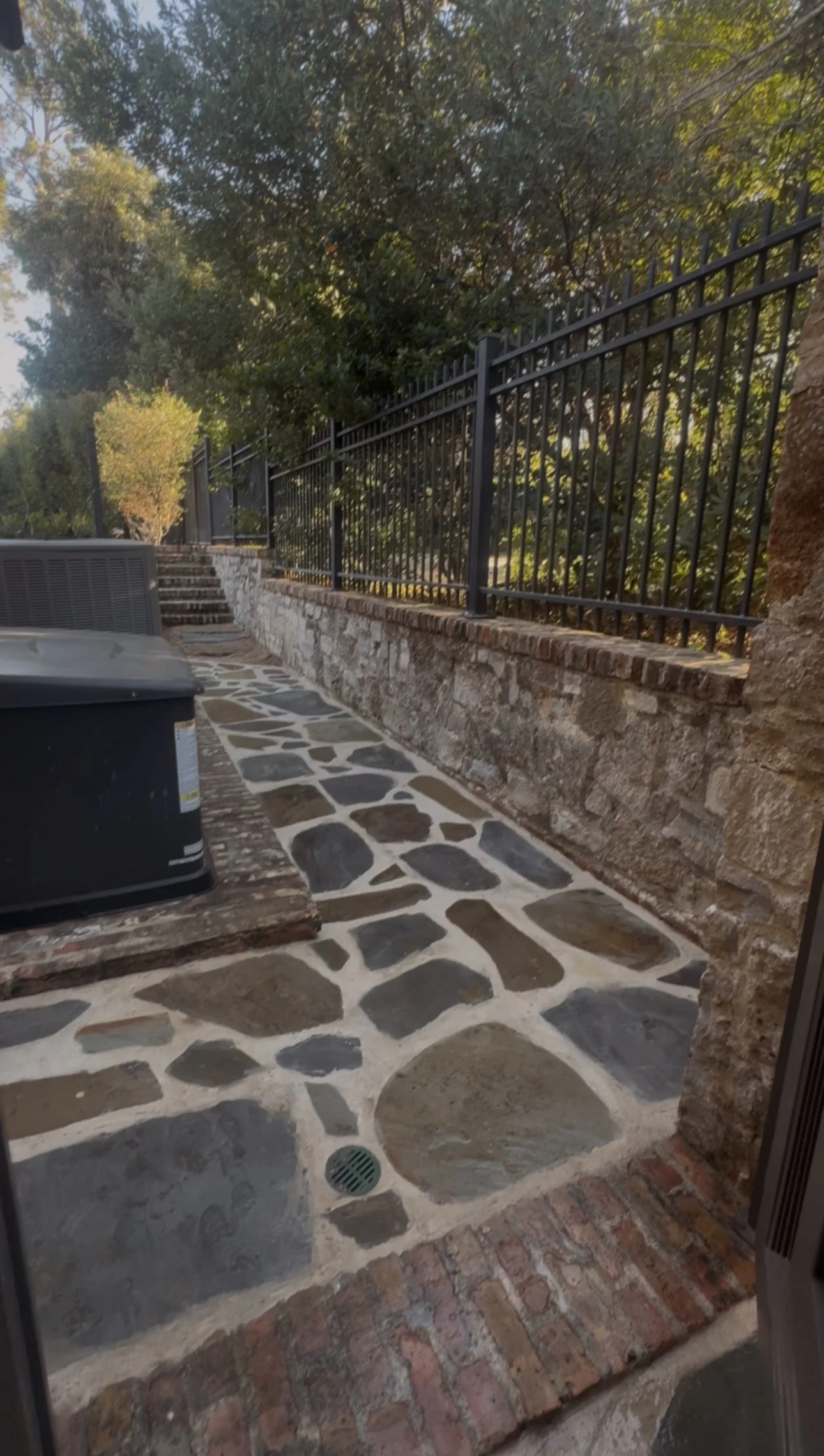 Pavers with Concrete