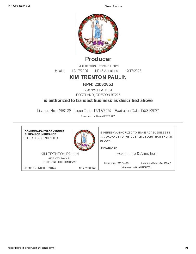 Insurance License - Virginia