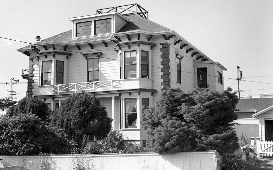 Not sure when this was from, maybe the 1960s, but before they undergrounded all of the utility poles. Ever not notice that in #mendocino? #maxwelljarvishouse