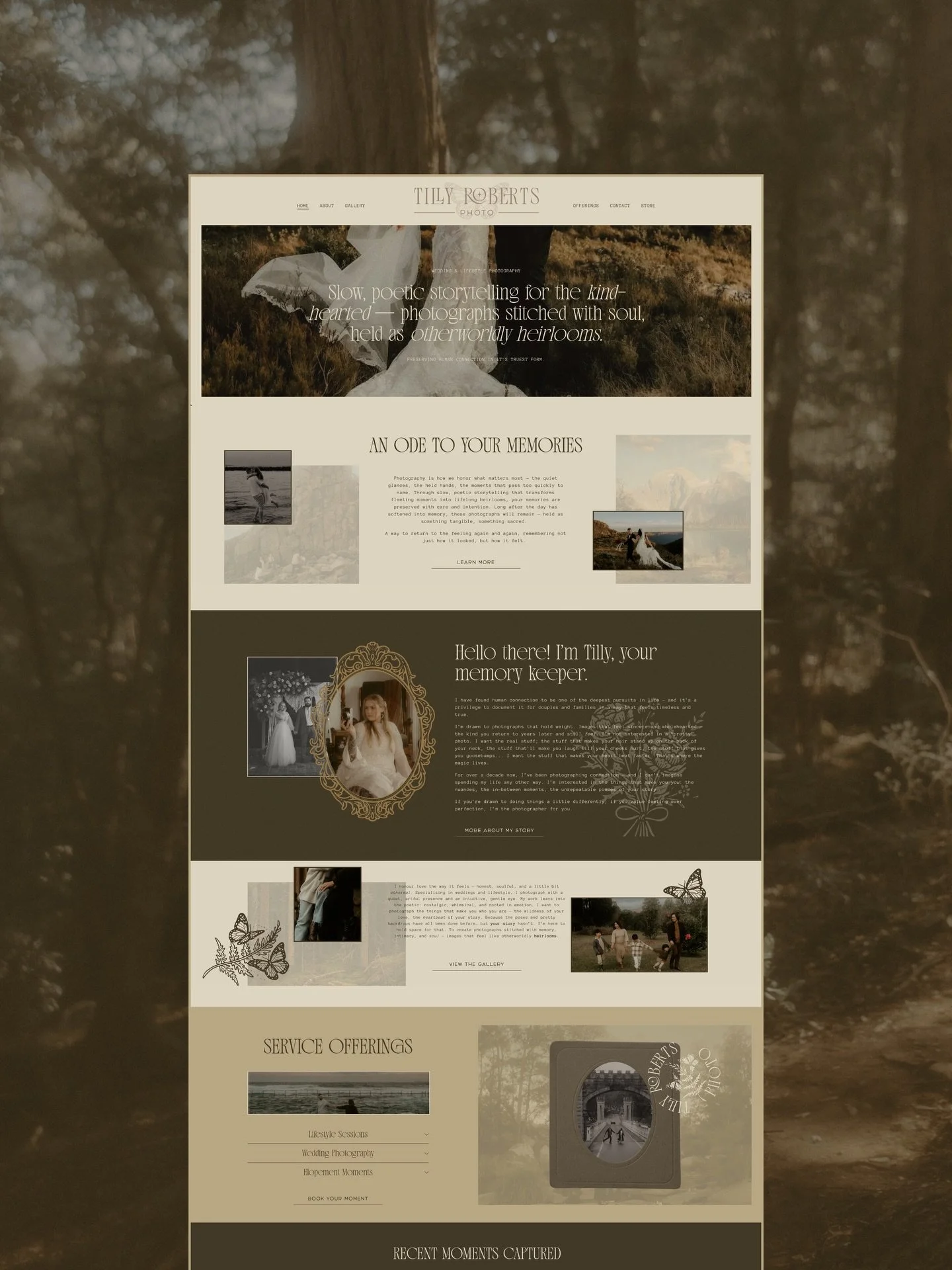 Website reveal for the sweet @tillyrobertsphoto 🎞️🌿📷

Tilly was kind enough (and brave enough) to be my first ever website design client and building this site for her was nothing short of a beautiful experience. 

She trusted me while I mapped ou