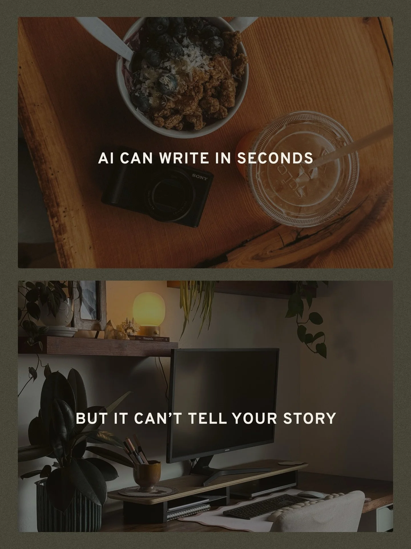 People are asking designers if we&rsquo;re afraid of AI taking our jobs.

And to be so very honest? I&rsquo;m not. 

AI can generate logos. 
It can write anything you ask it to.
It can create you a full brand identity in a matter of seconds. 

But it