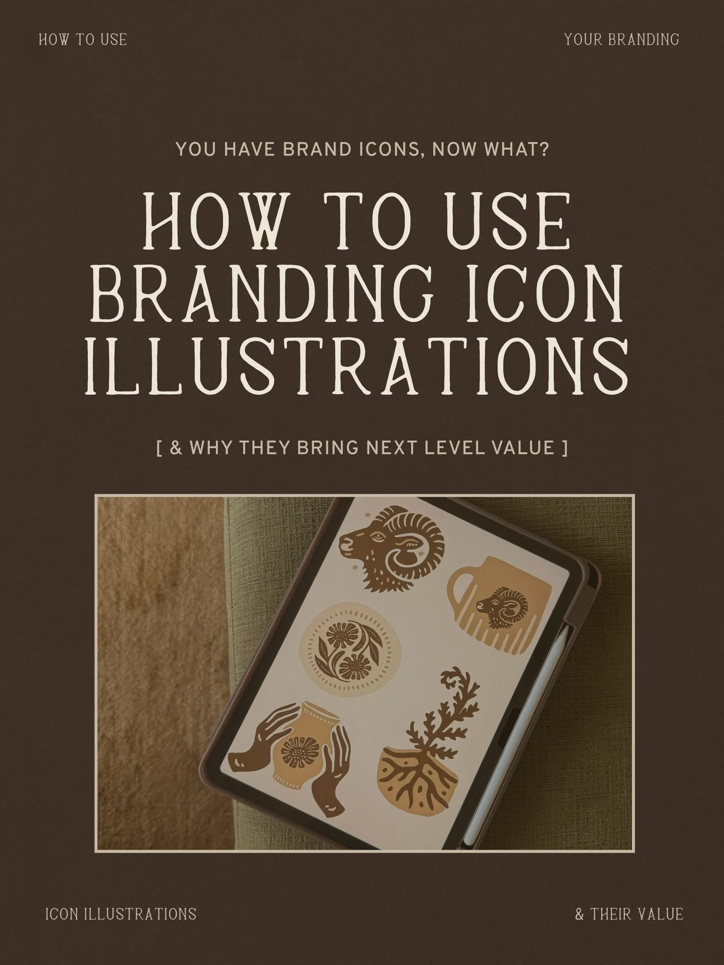 One of the most common questions I get asked about my brand packages is:

&ldquo;What are brand icons, why do I need those?&rdquo;

So here is a little deep dive on why brand icons bring so much value to your visual identity and how they help tell yo