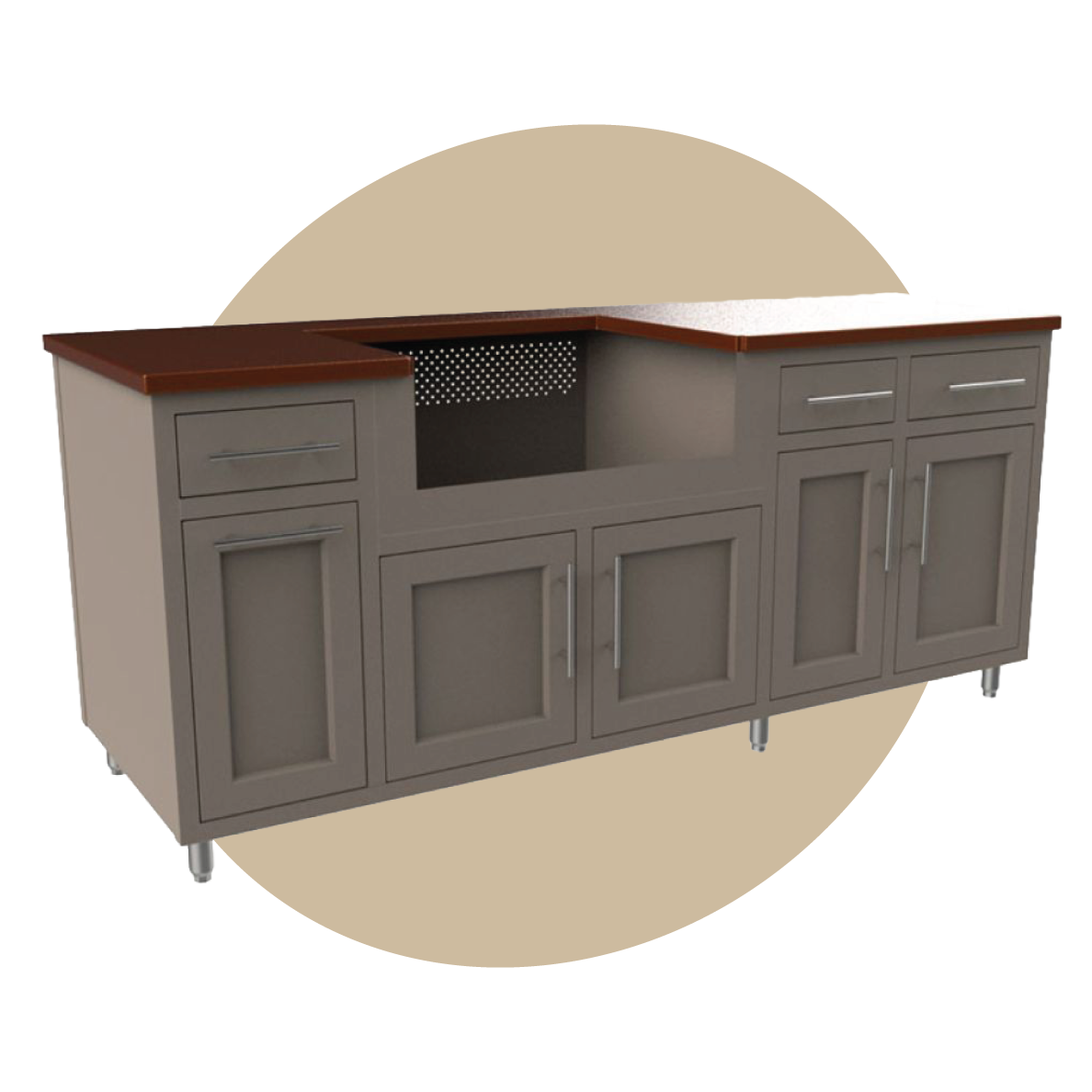 Coastal 80.875-WGDDDD Outdoor Kitchen