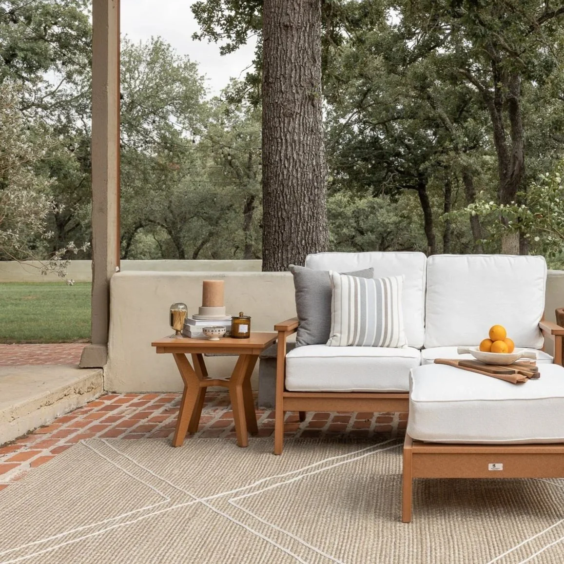 Mayhew+Deep+Seating+in+Cedar+-+Loveseat%2C+Club+Chair+and+ottoman+-+Mayhew+Square+end+table-+Cushion+Color+Nurture+White-2.jpg