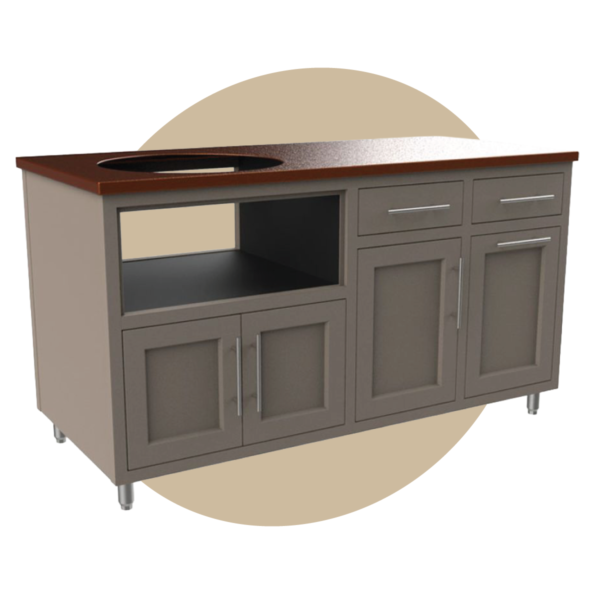 Coastal 64-KDDW Outdoor Kitchen