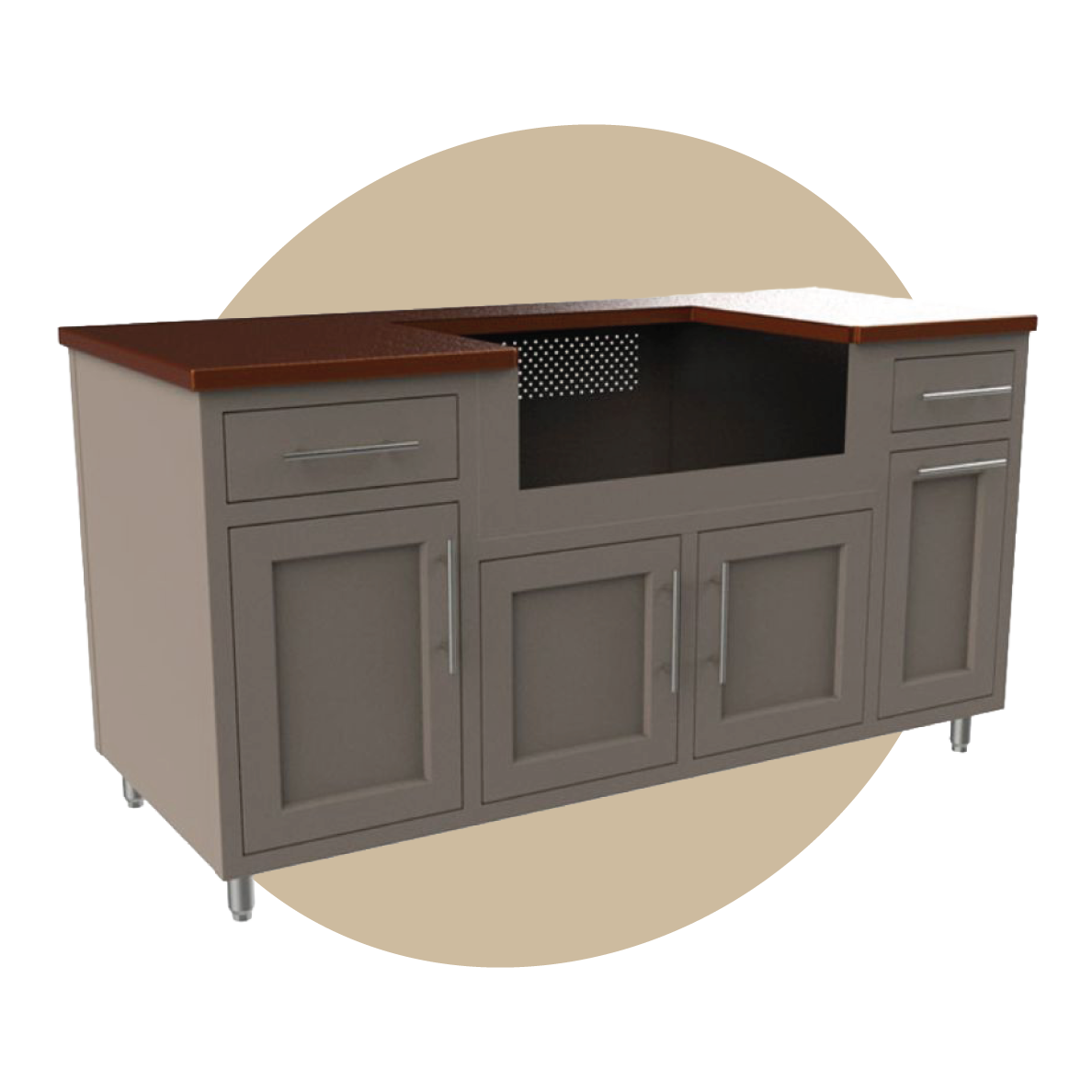 Coastal 67.25-DDGW Outdoor Kitchen