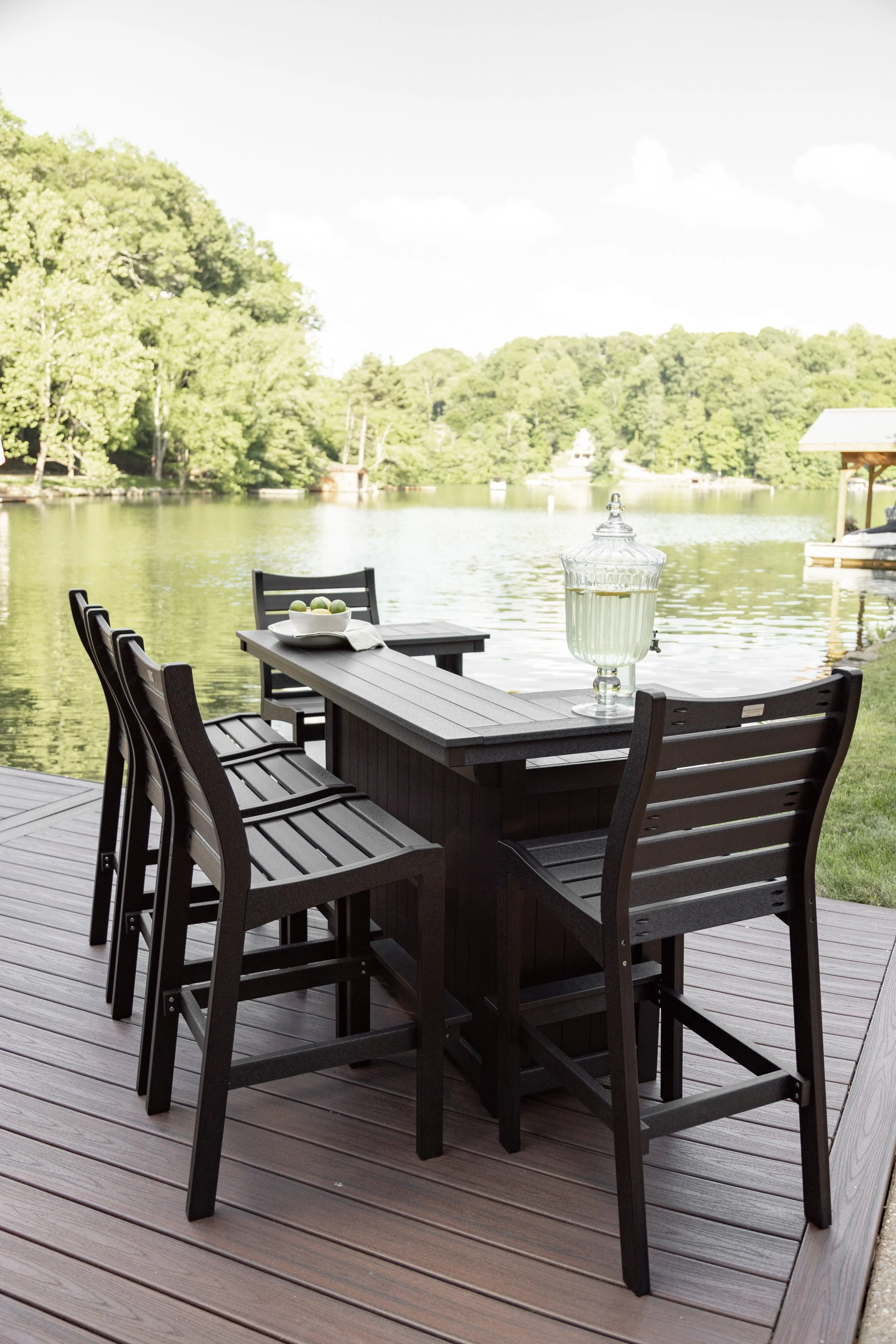 Outdoor Island with Ice Bowl and Bristol XT Chairs in Black.jpg