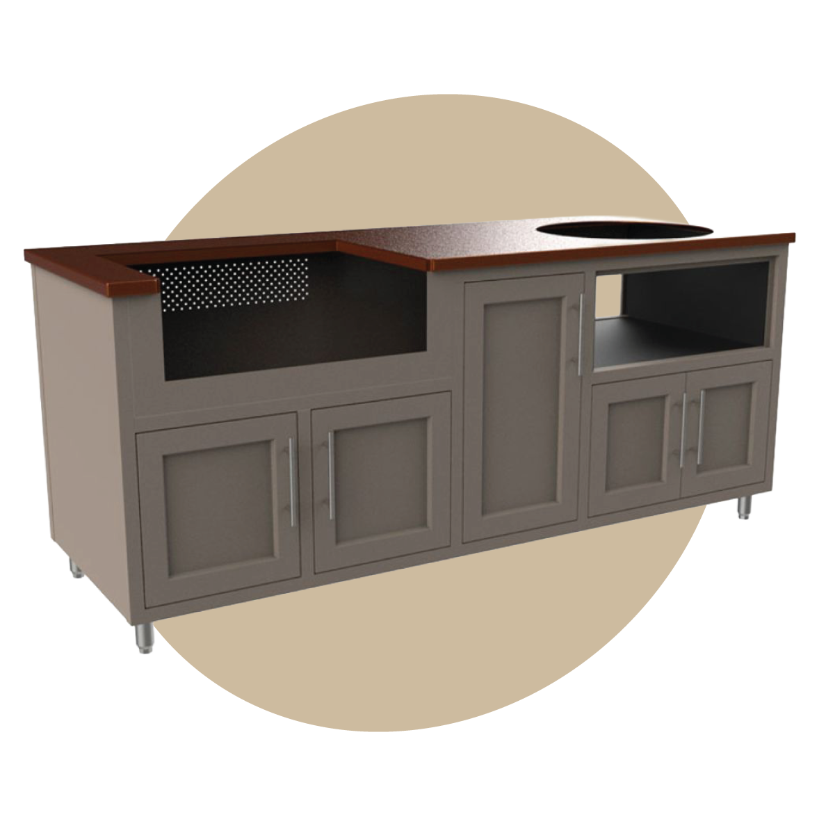 Coastal 83-GDK Outdoor Kitchen