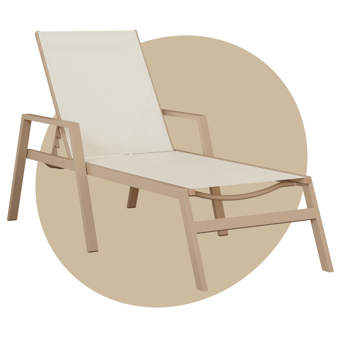 Vida Chaise Lounge with Arms