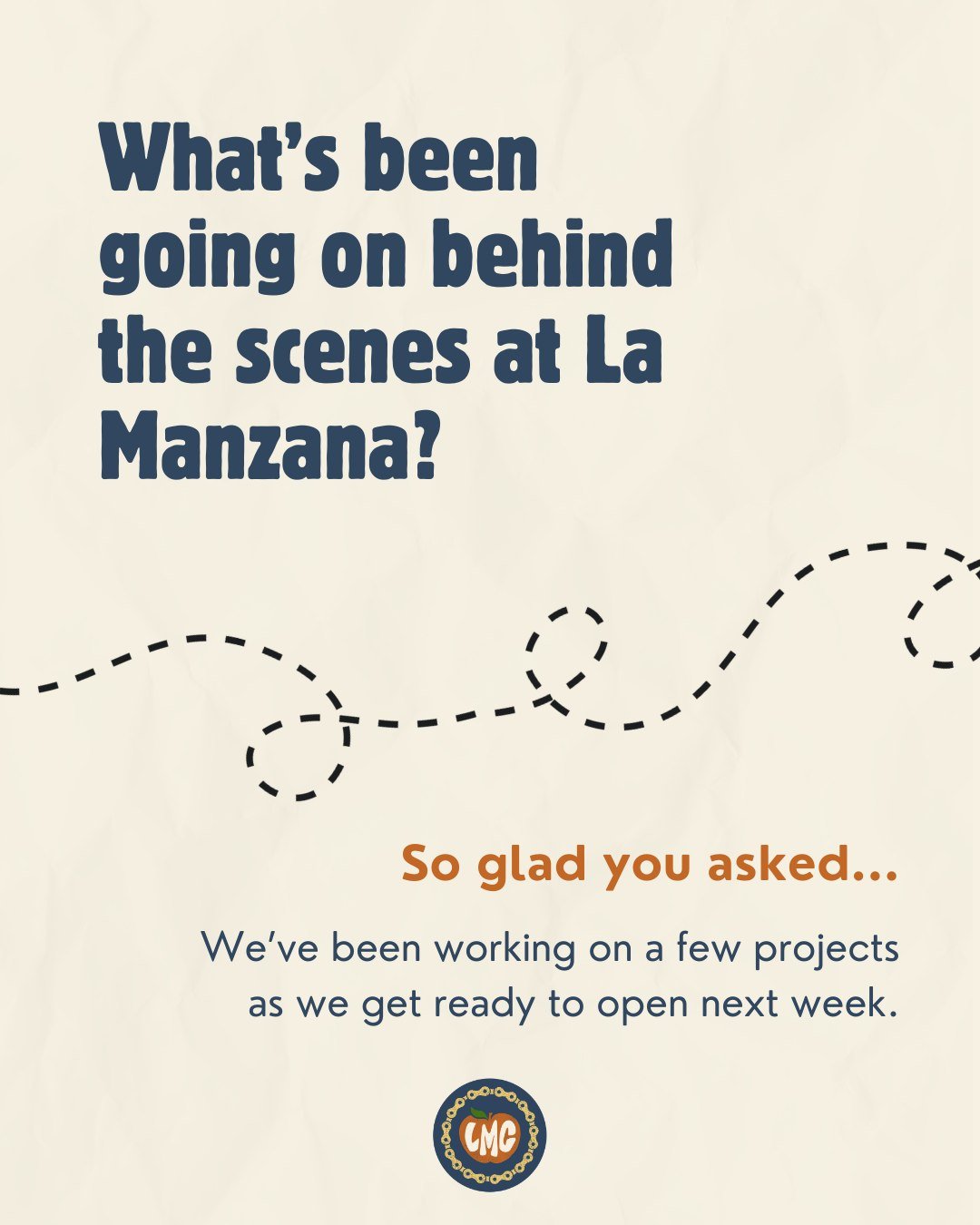 Time has flown, and somehow opening week is here! Wondering what's been going on behind the scenes at La Manzana? So glad you asked 😉. We've had a few projects going on these last several weeks.. 

1) Shop refresh
It's been exciting giving the shop 