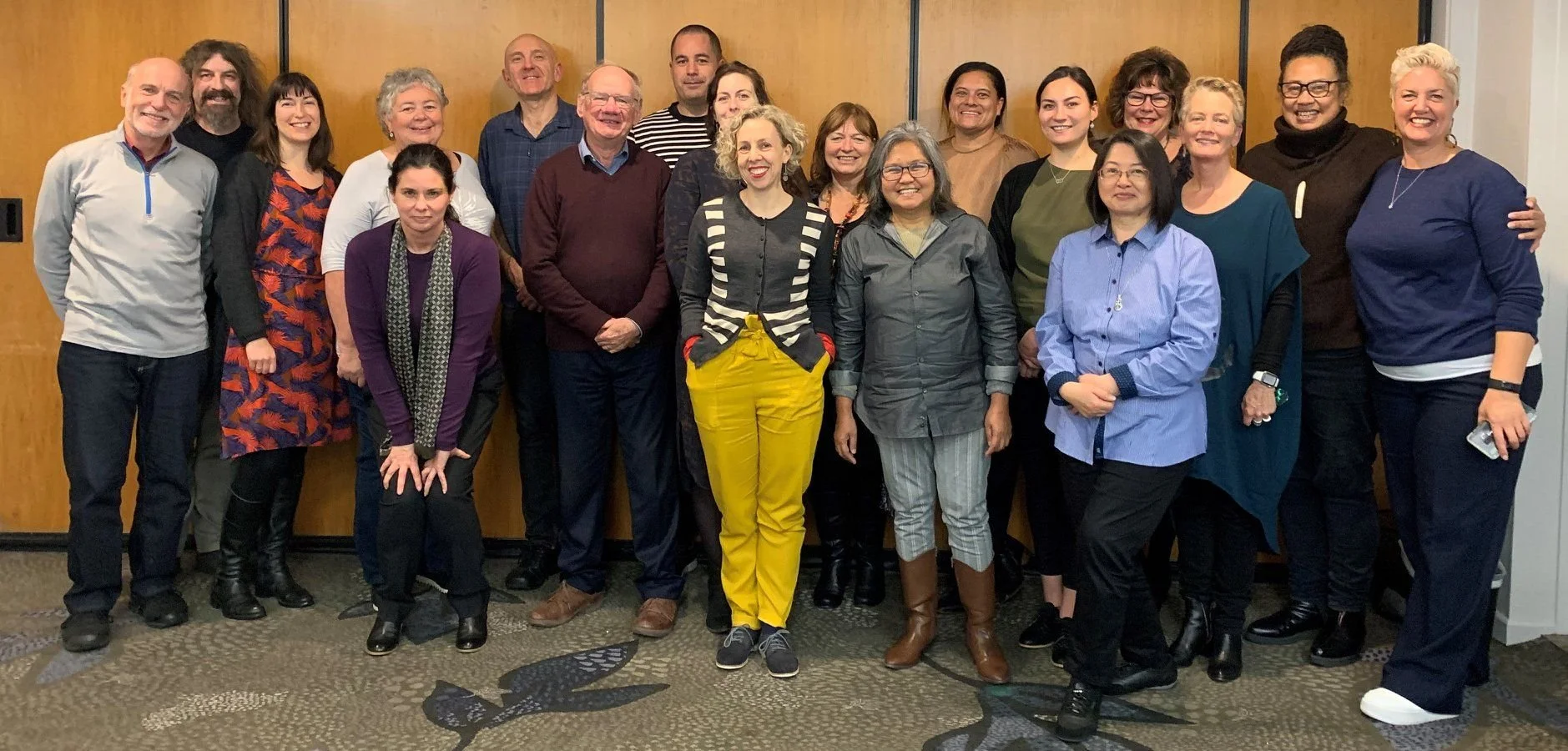 A group photo of Peter McKenzie Project members at the July 2020 Hui