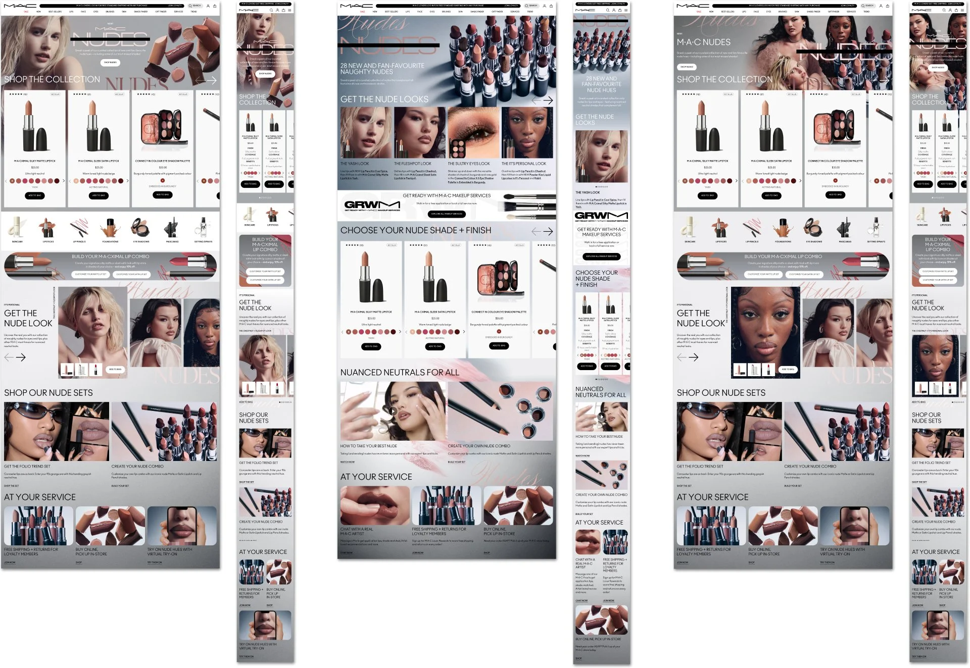 M·A·C Nudes lip shades launch