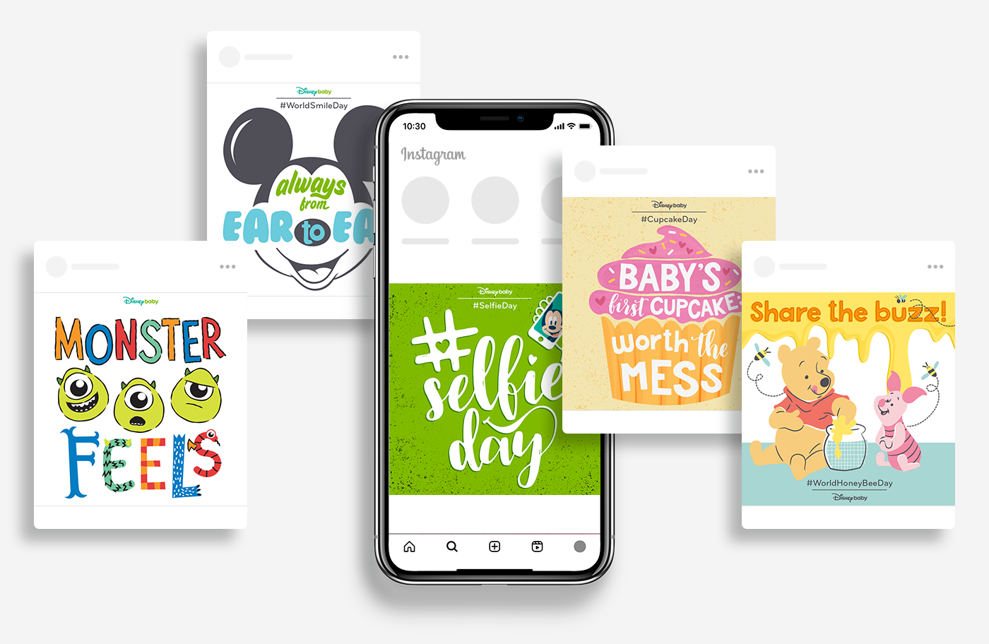 Disney Baby social media posts