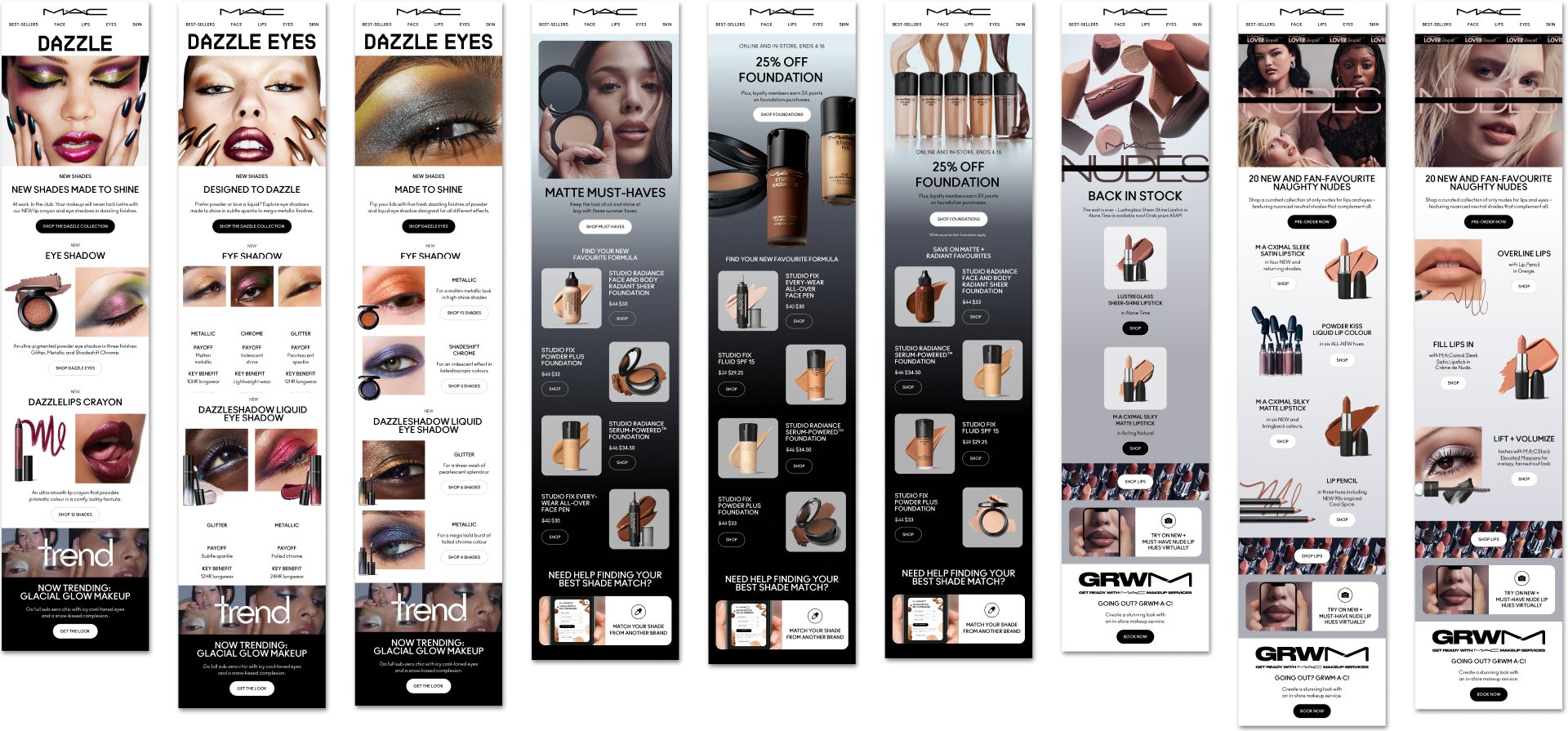 New product launch emails