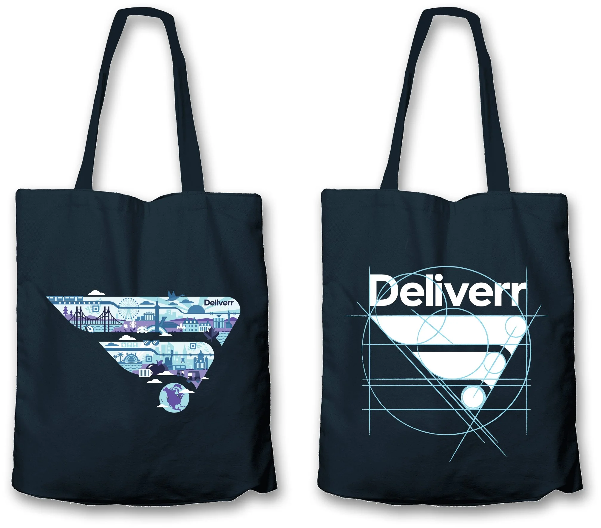 Branded tote designs