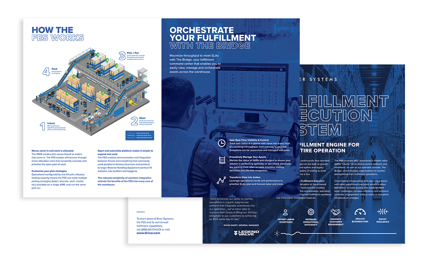 An informational brochure about warehouse fulfillment systems.