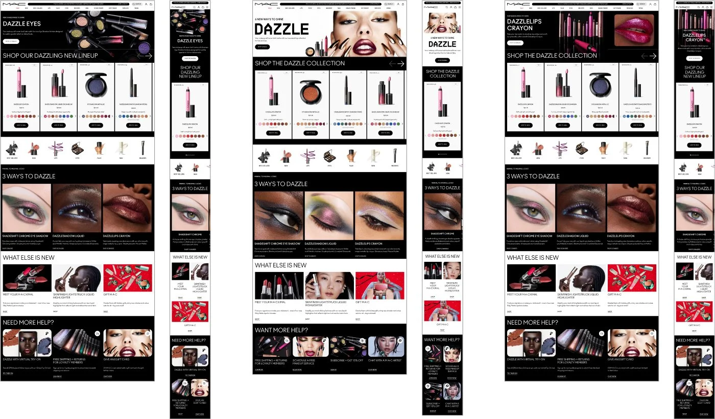M·A·C Dazzle Lip and Eye Shadow launch
