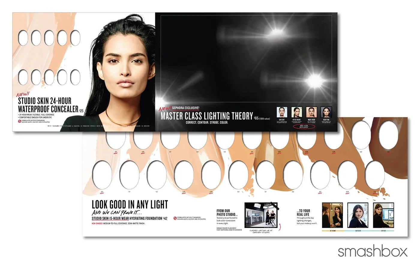 Foundation visual merchandising display