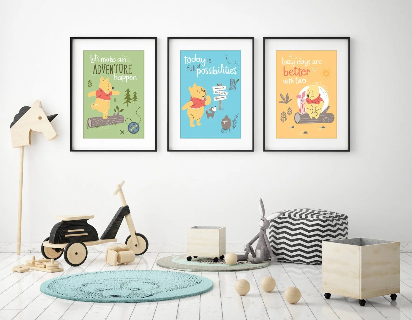 Applied to nursery room decor