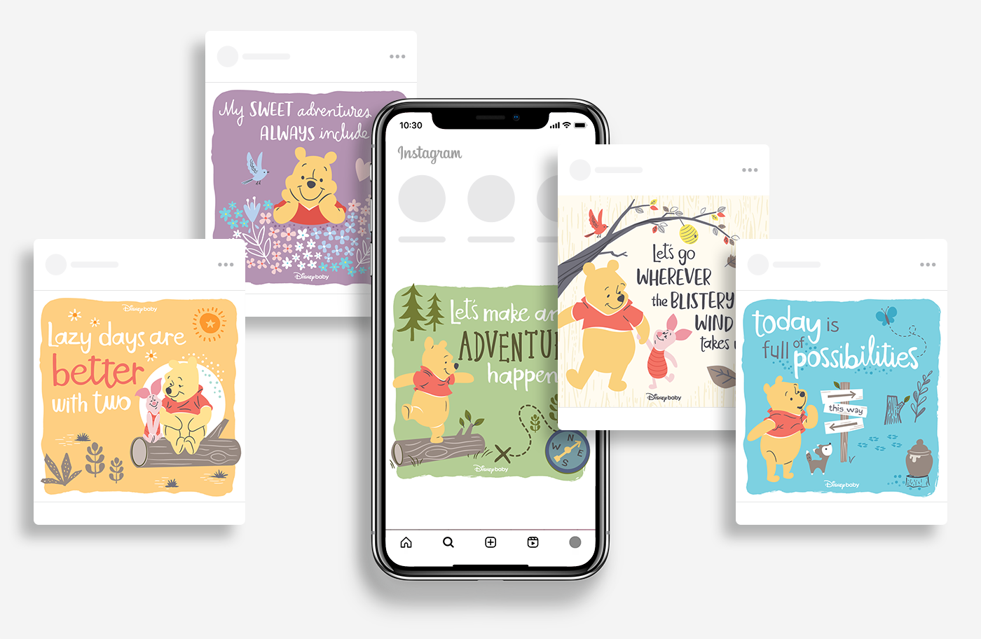 Disney Baby Winnie the Pooh social media posts