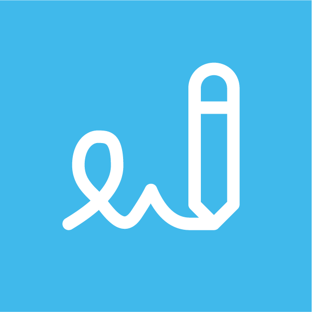 Icon of a pencil forming the word 'edit'