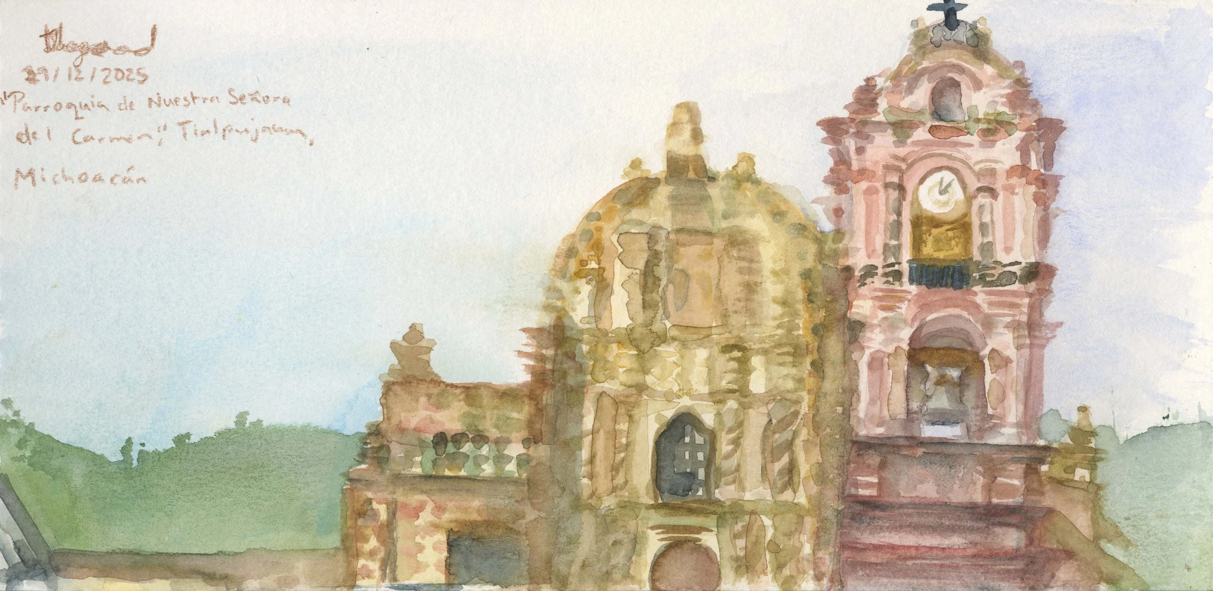 Watercolour on watercolour paper