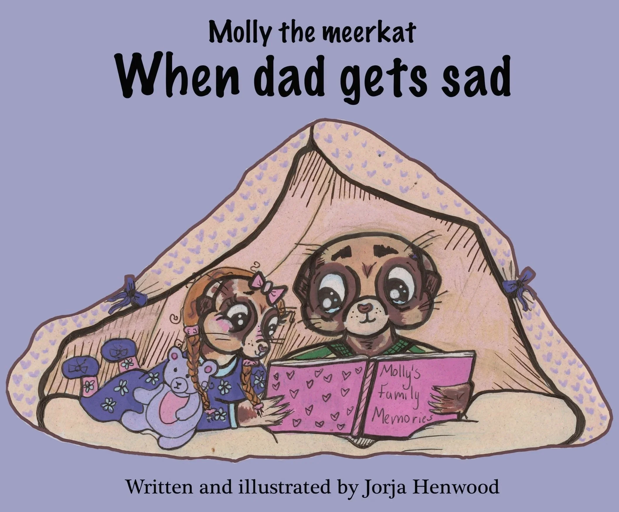 Book cover for "Molly the Meerkat" original children's book series.