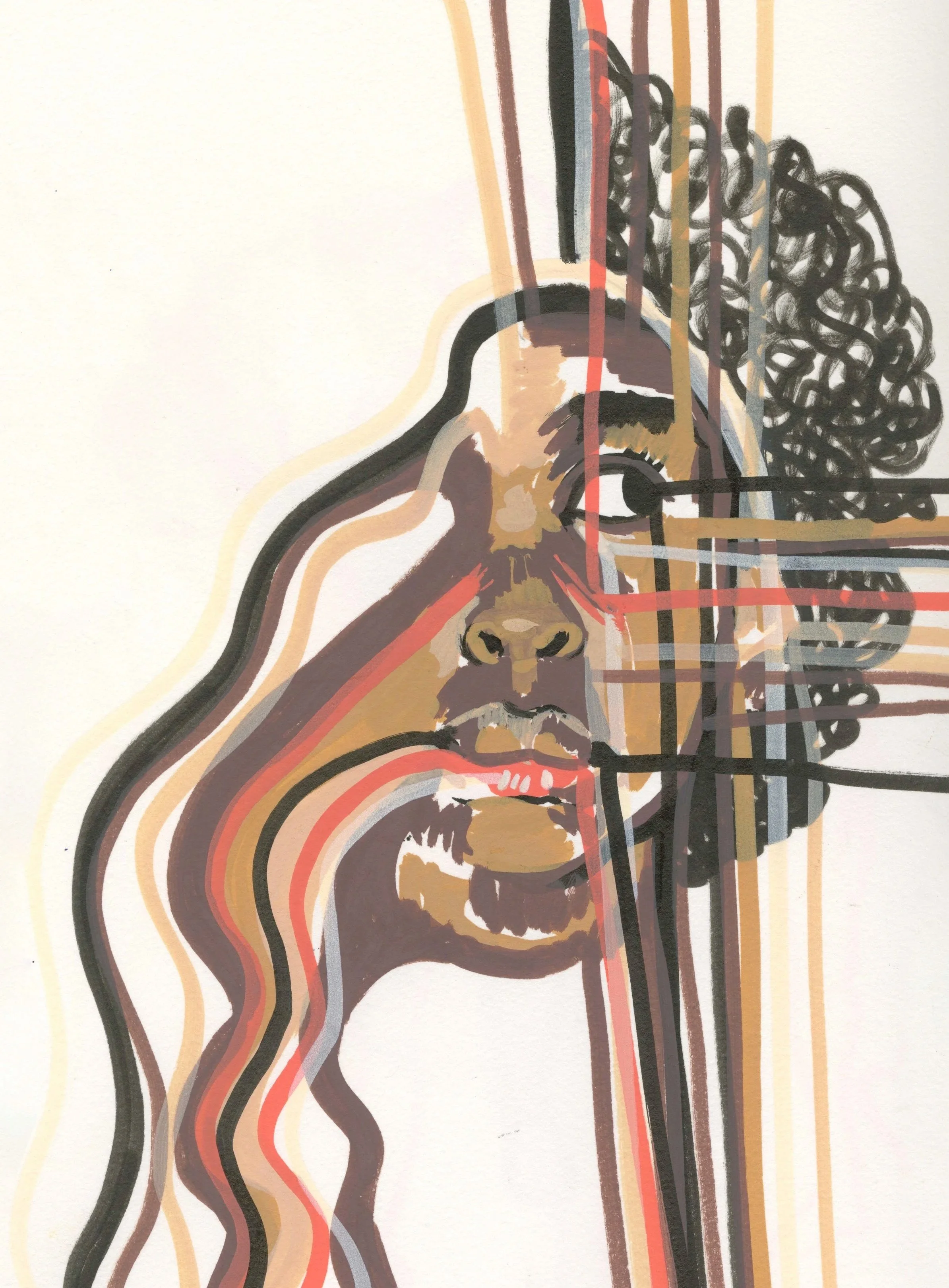 "All about colour" 2025,
Acrylic marker on paper.