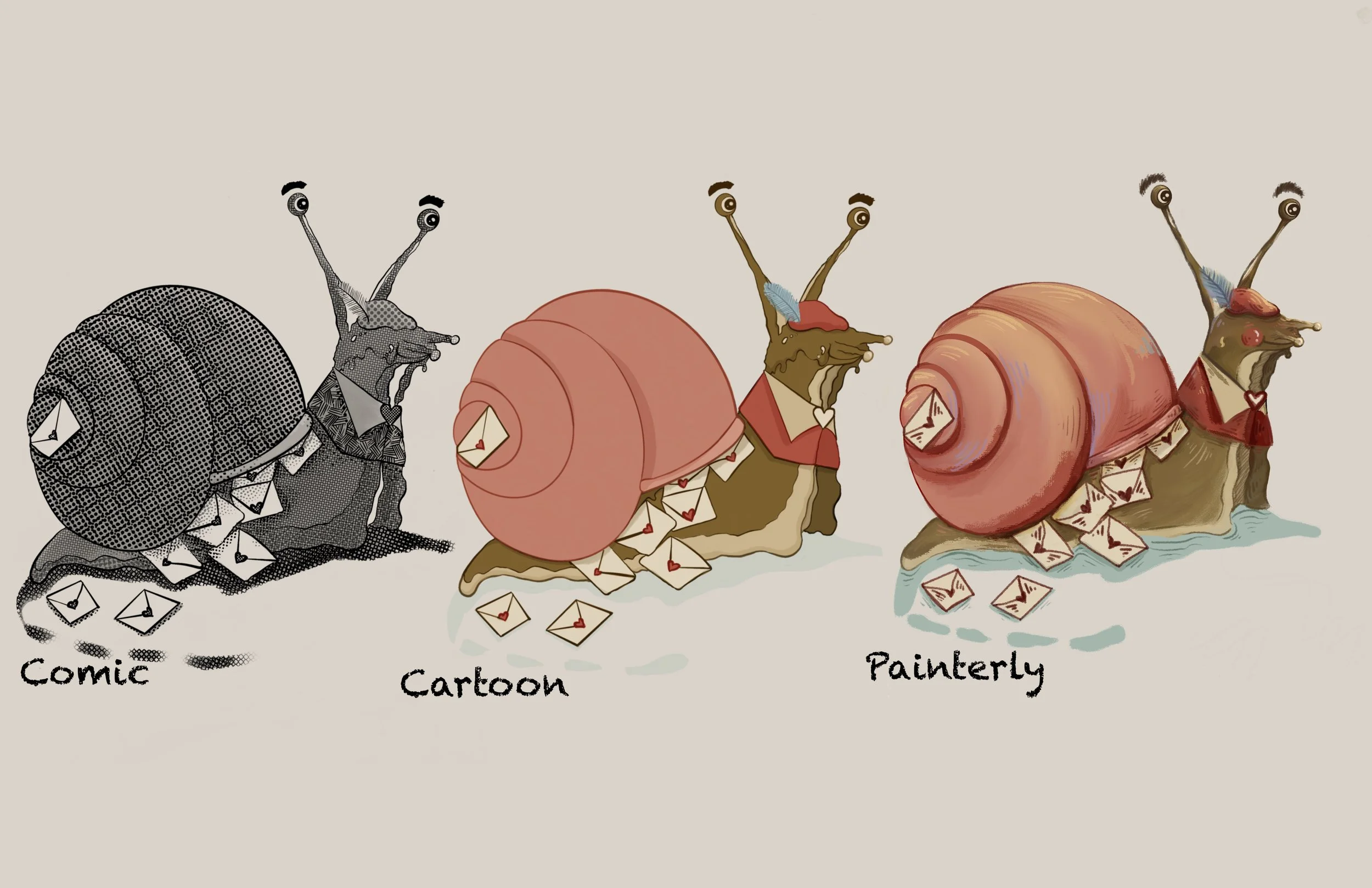 Digital illustration styles